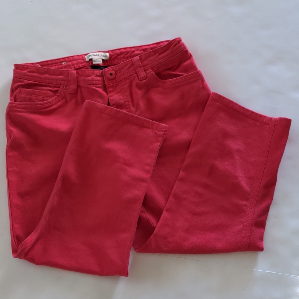 Tribal Crop Jeans, size 4